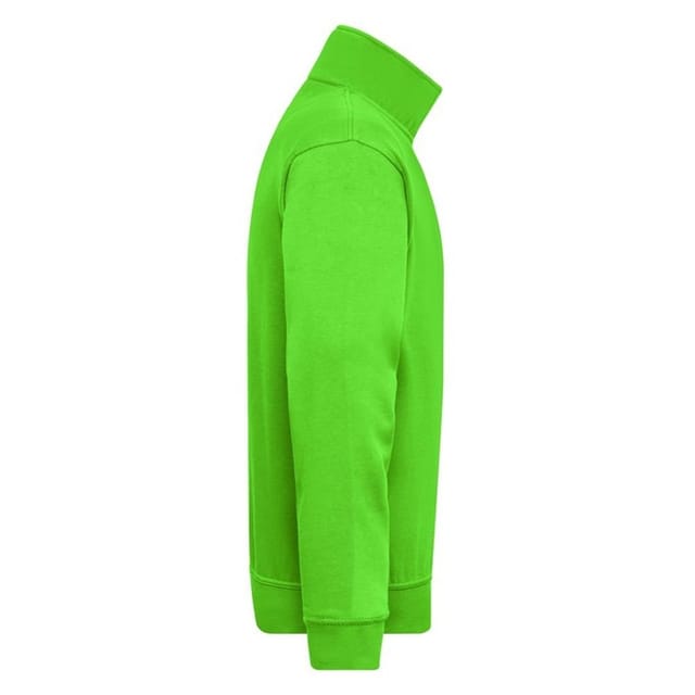 James and Nicholson James and Nicholson Men's Workwear Quarter Zip Sweatshirt in Green - 3