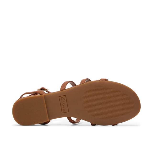 Clarks Clarks Women's Kediri Glad Tan Flat Sandals in Brown - 3