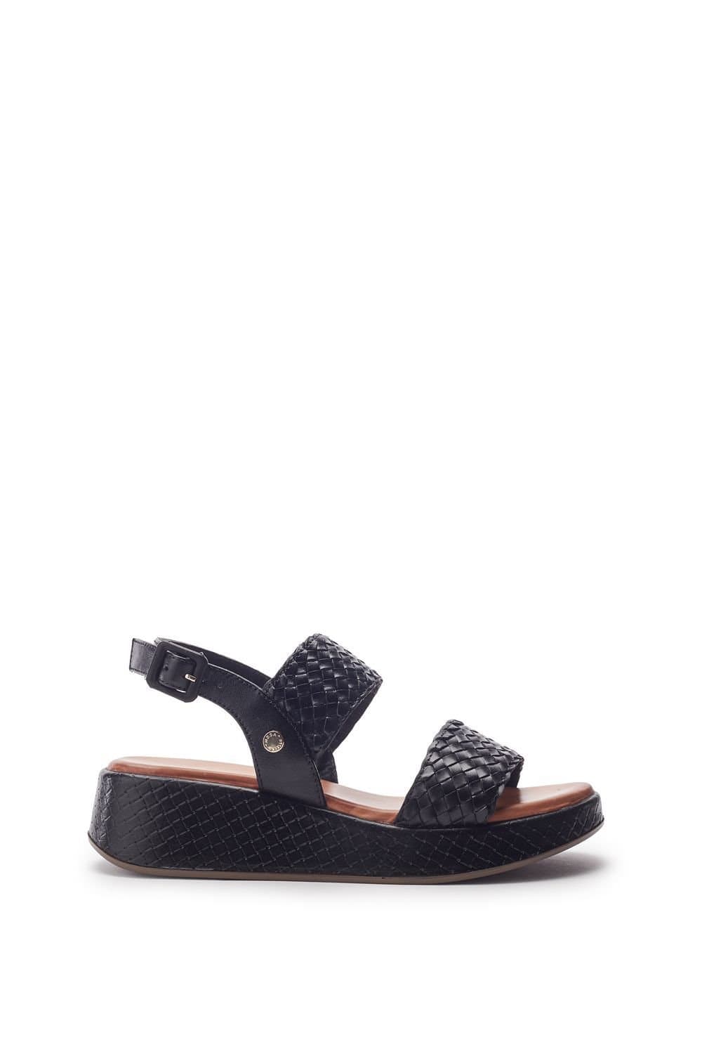 Moda In Pelle Moda In Pelle Women's 'Kaccia' Leather Flatforms in Black