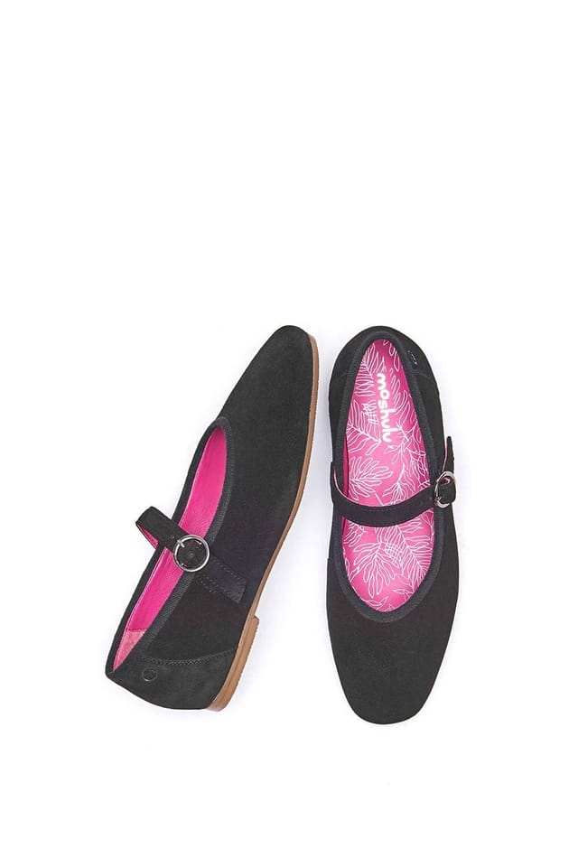 Moshulu Moshulu Women's 'Mawgan' Squared Toe Ballerina Pump in Black - 2