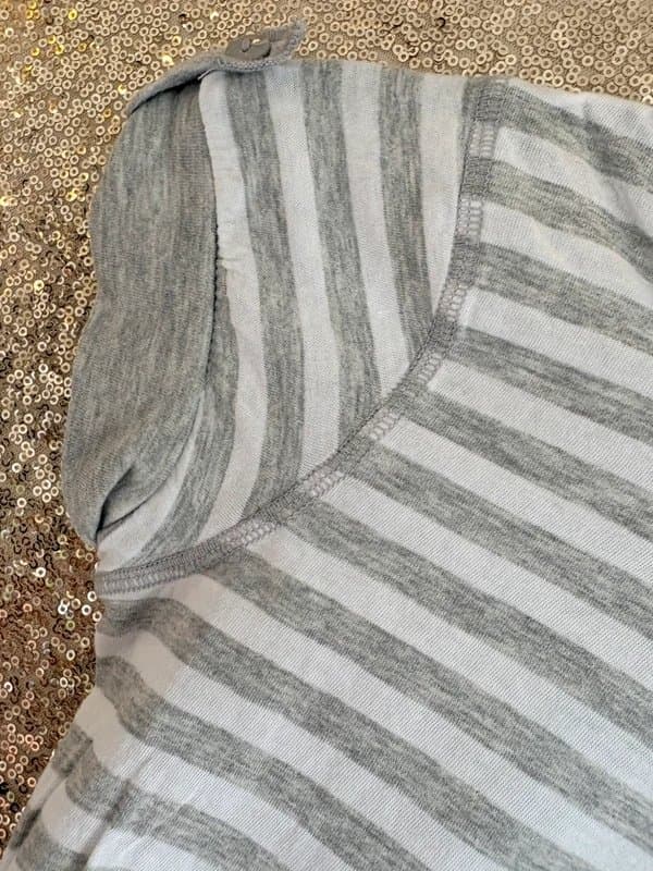 Denim Co Denim Co grey striped t shirt