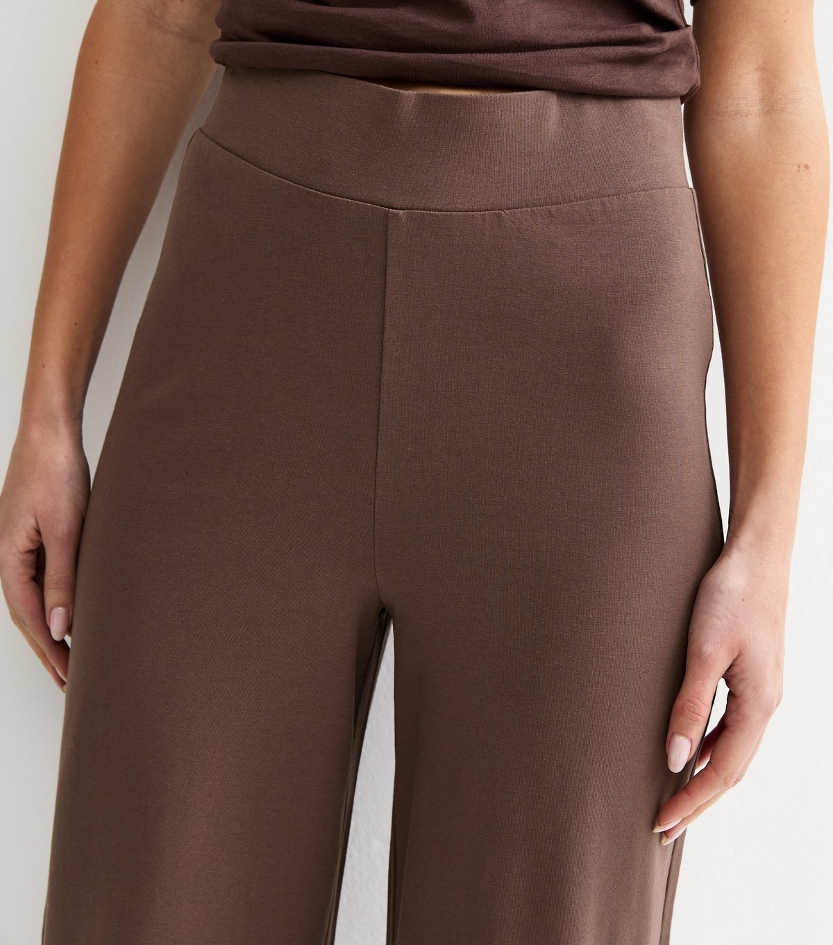 New Look Women's Dark Brown Wide Leg Leggings New Look - 3