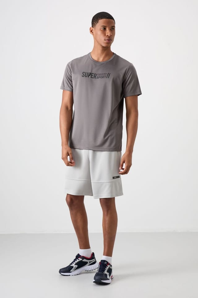 Tommy Life Tommy Life Men's Printed Crew Neck T-Shirt in Grey - 2