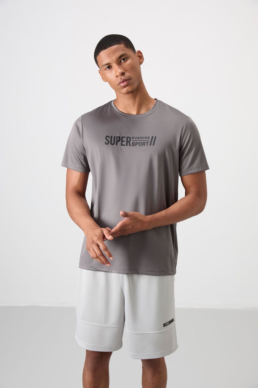 Tommy Life Tommy Life Men's Printed Crew Neck T-Shirt in Grey - 4