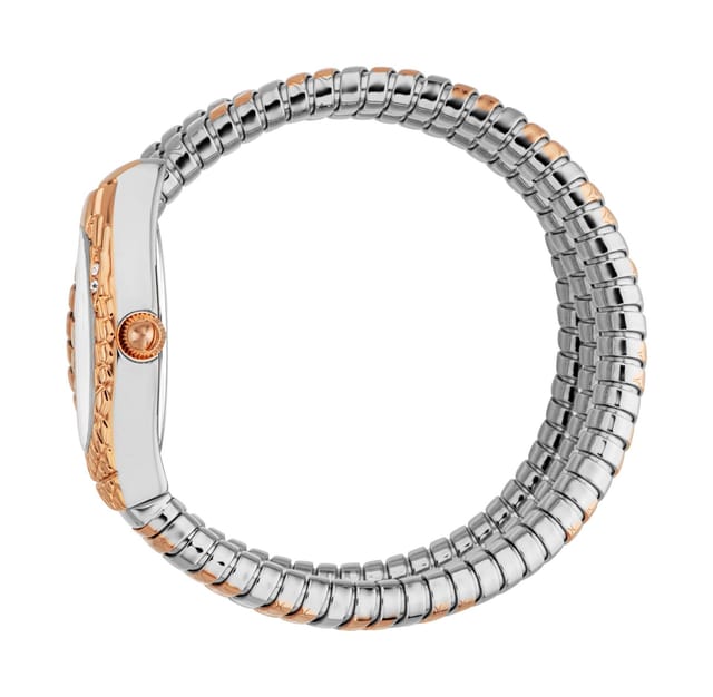 Just Cavalli Just Cavalli Women's Snake 316L Stainless Steel Two Tone Mother of Pearl Watch - 3