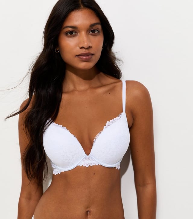 New Look Women's White Lace Boost Bra New Look - 2