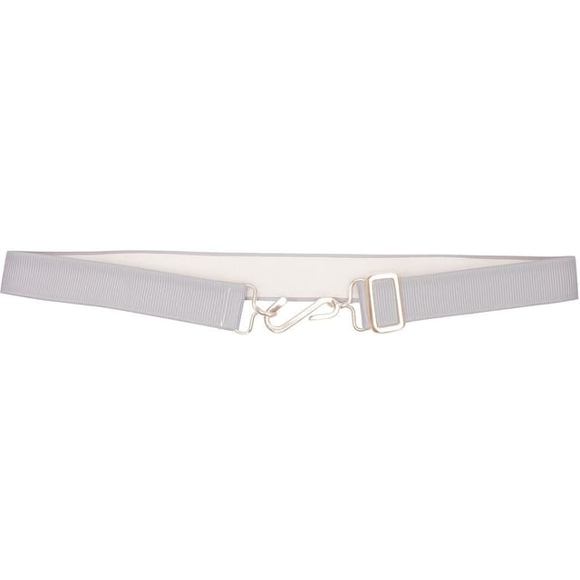 Britwear Britwear Men's Plain Adjustable Elastic S Hook Snake Belt in Light Grey - 2