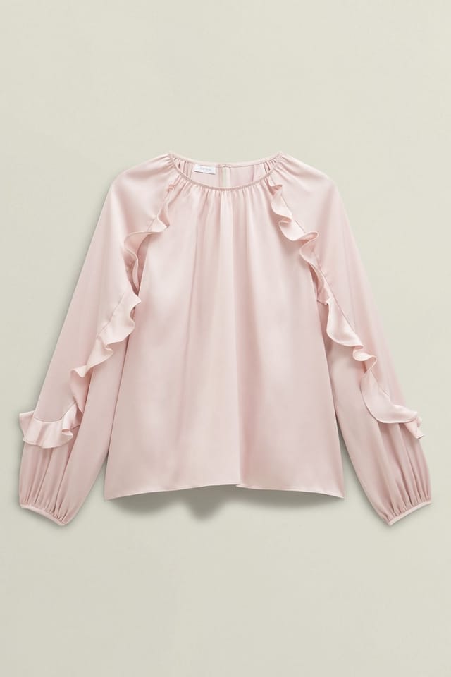 Hobbs London Hobbs London Women's Babbington Blouse in Pale Pink - 2