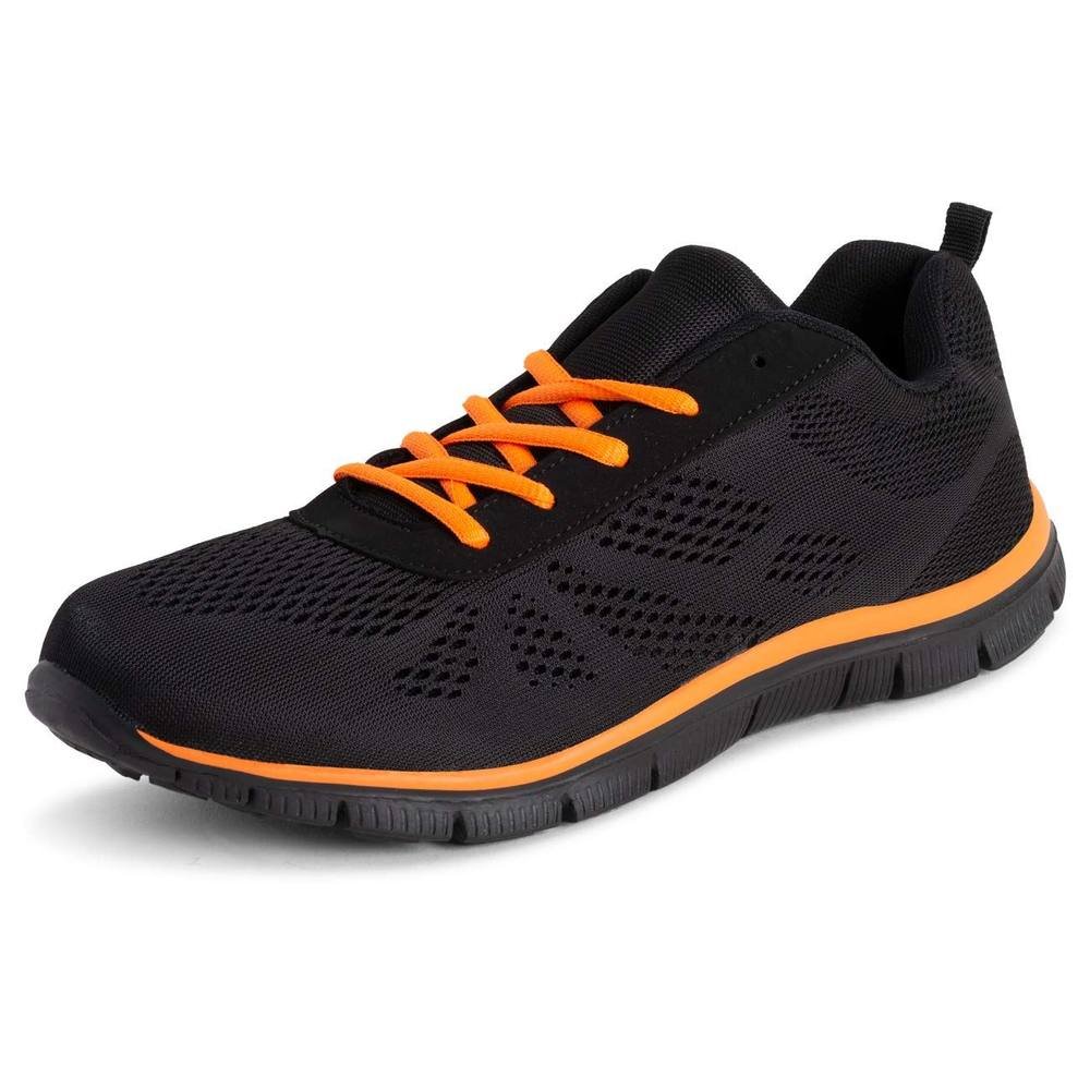 Viva VIVA Men's Get Fit Mesh Running Trainers Athletic Walking Gym Shoe Sport Run in Orange - 3