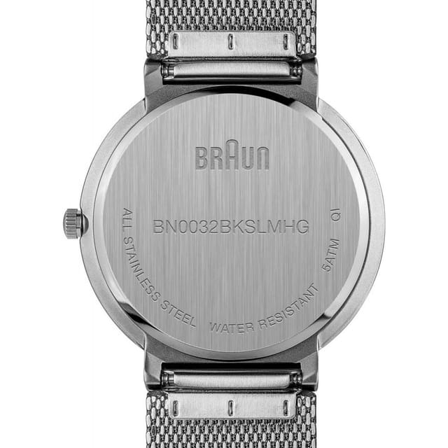 Braun Braun Men's BN0032BKSLMHG Classic 40mm Quartz Watch in Silver - 3