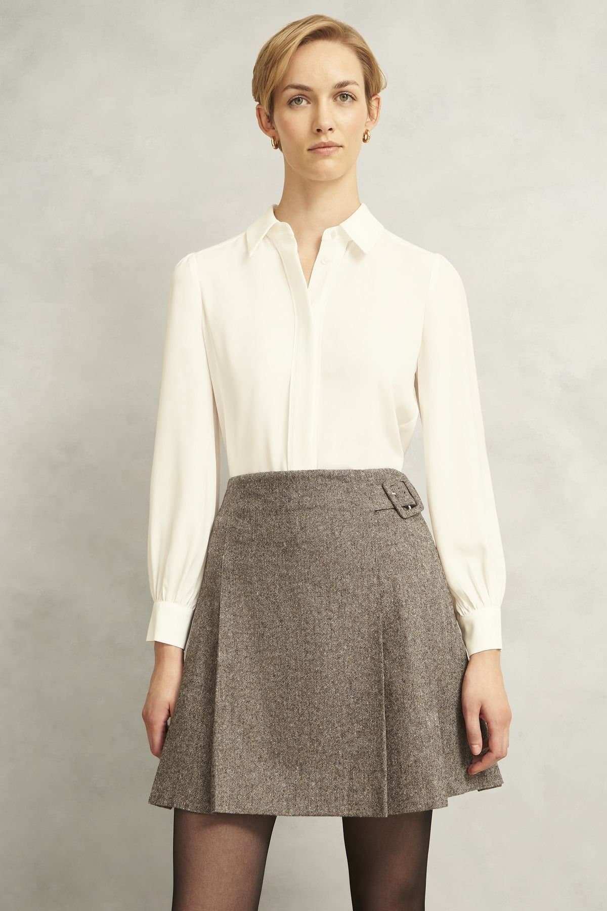 Hobbs London Hobbs London Women's Elvie Skirt in Brown