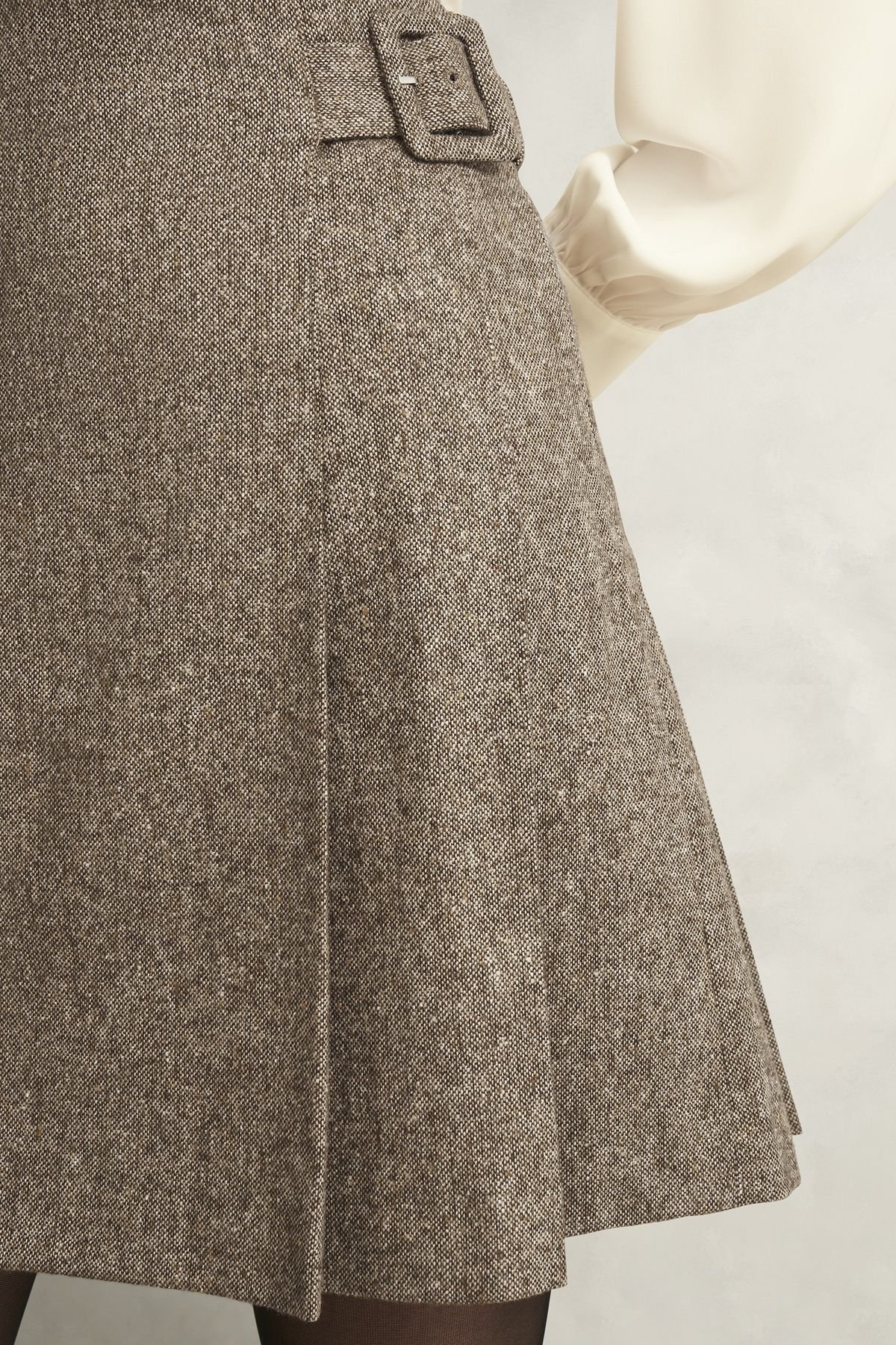 Hobbs London Hobbs London Women's Elvie Skirt in Brown - 4