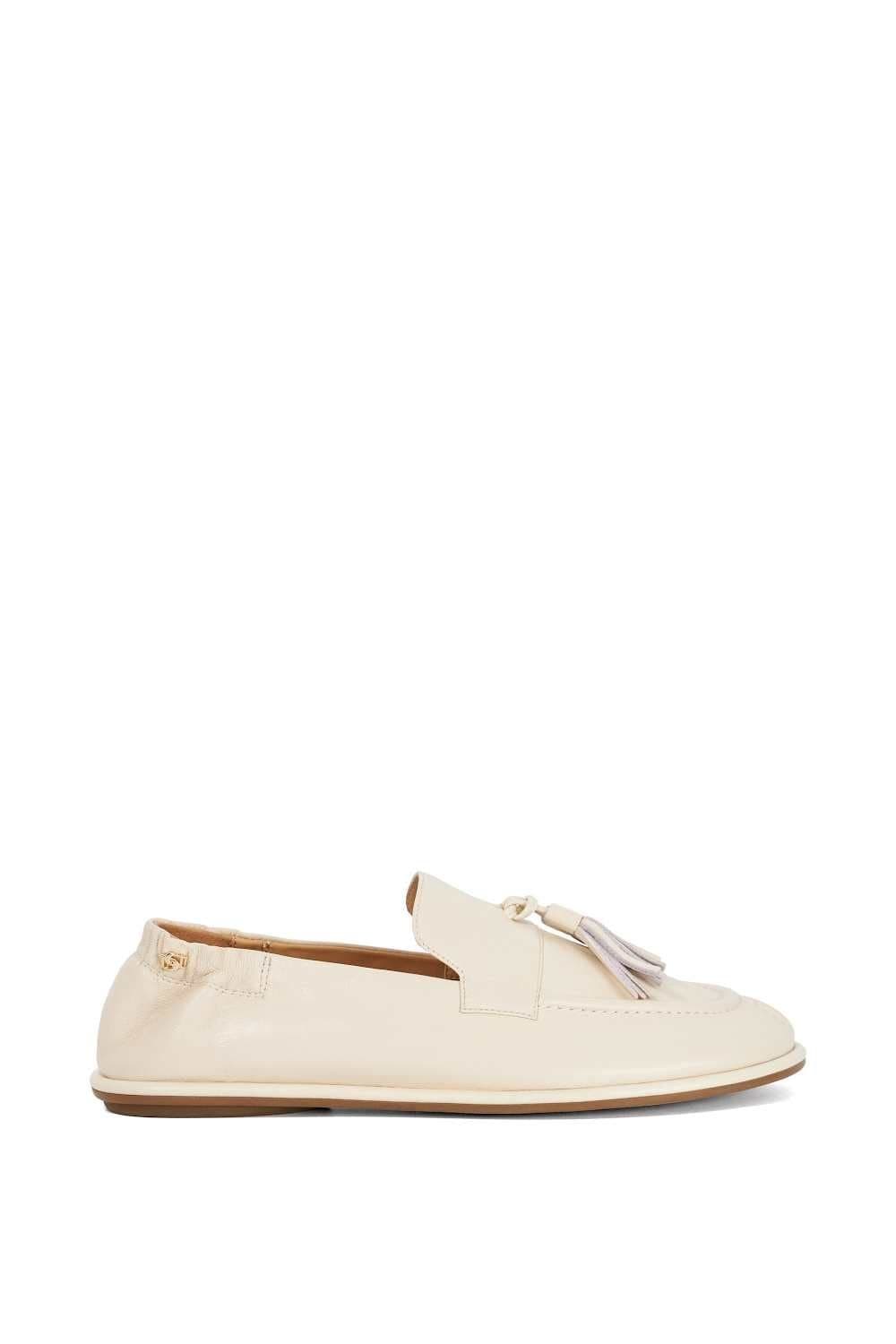 Dune London Dune London White Suede Loafers for Women