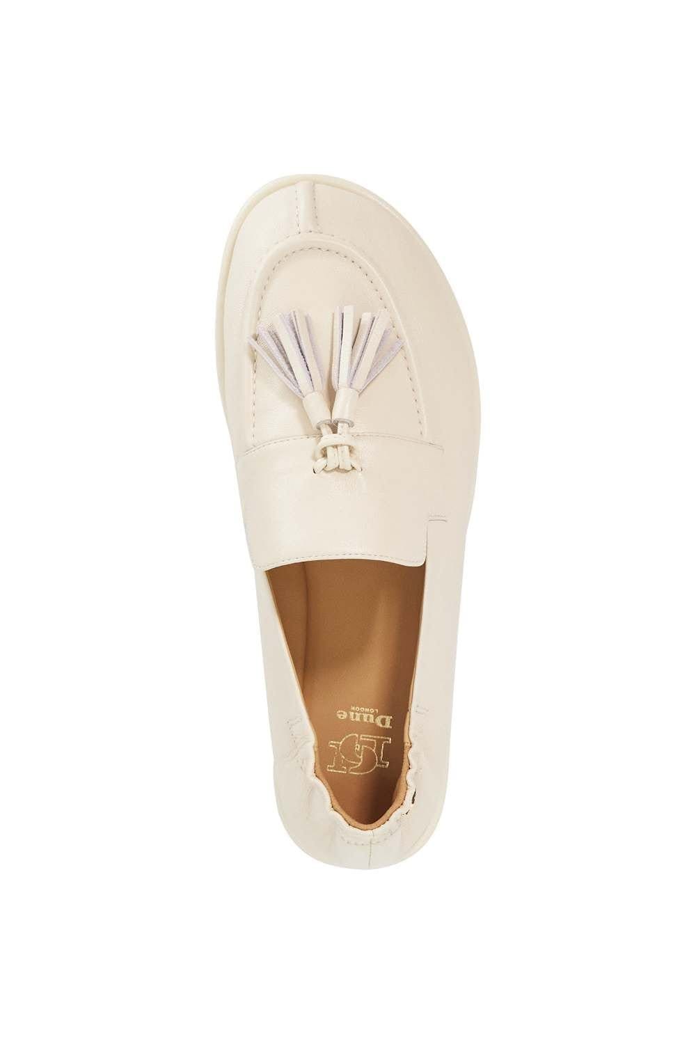 Dune London Dune London Women's 'Grounding' Leather Loafers in White - 4