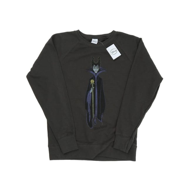 Sleeping Beauty Sleeping Beauty Women's Classic Maleficent Heather Sweatshirt in Mid Grey - 2