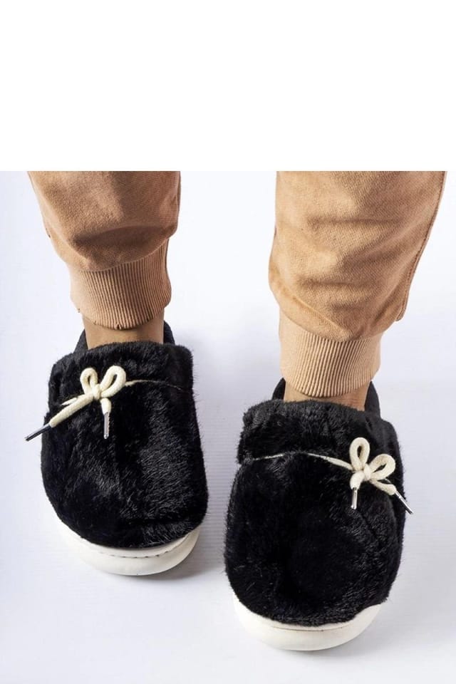 Love Lace Love Lace Women's Medoro Slip On Insulated Low Cut Slippers with Decorative Lace in Black - 2