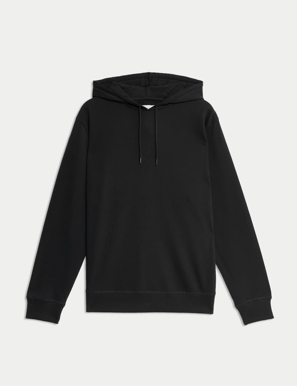 Marks & Spencer M&S Cotton Rich Lightweight Hoodie Black