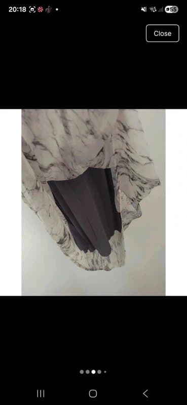 Mint Velvet Mint Velvet marble drip sleeveless chiffon midi dress UK size 12