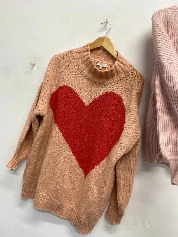 ASOS Fabulous asos Monsoon pink knit jumpers oversized UK L #1 JV001