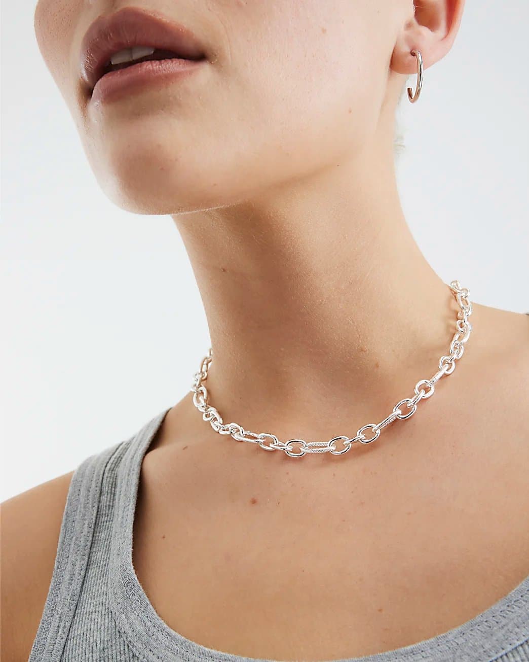River Island River Island Womens Silver Chain Necklace