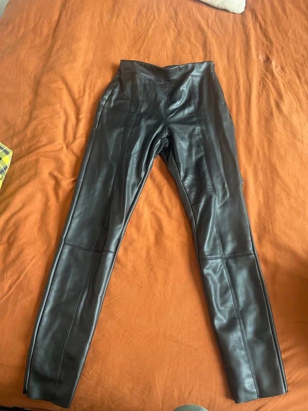 Topshop Topshop faux leather trousers