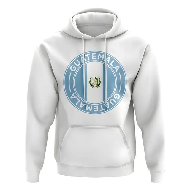 Guatemala Guatemala Men's Mens Football Badge Hoodie in White - 2