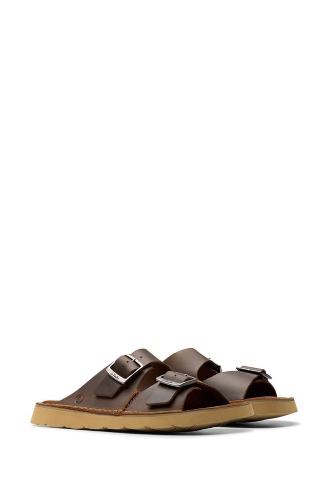Clarks Clarks Men's Solsbury Strap Leather Sandal Beeswax in Tan - 2