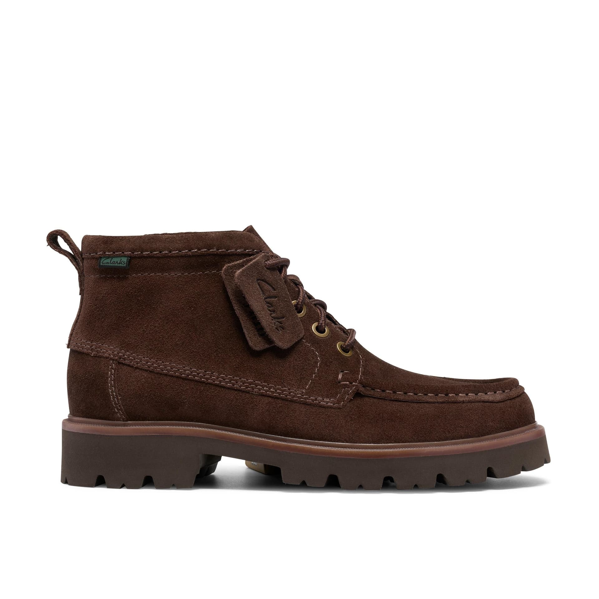 Clarks Clarks Men's Cleyhill Hi Brown Suede Ankle Boots, Lace Up