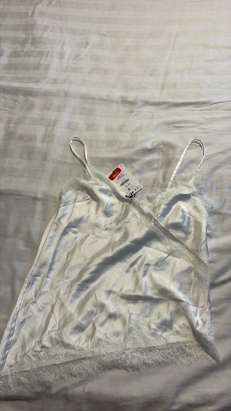 Bershka White lace top