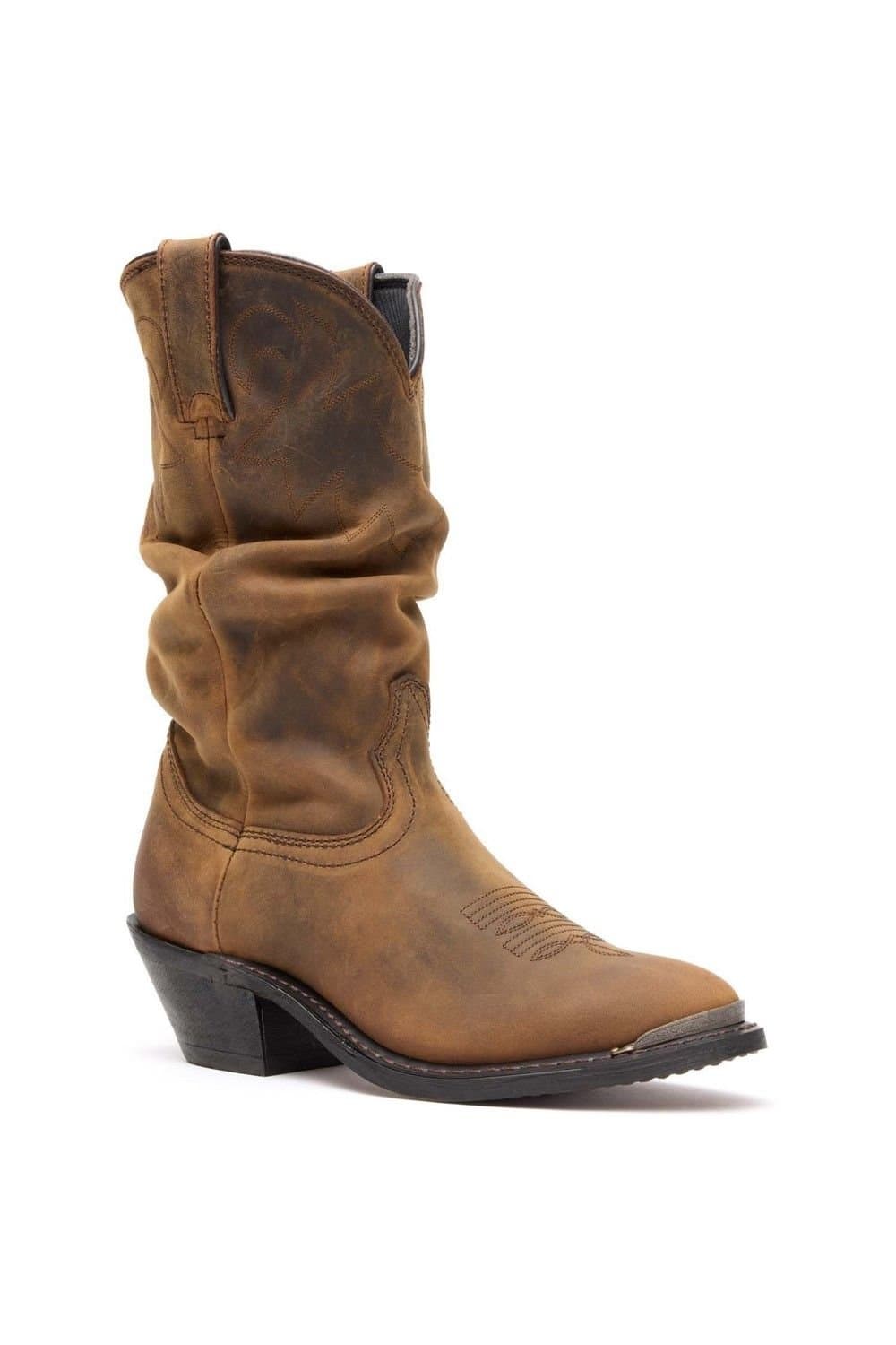 Durango Durango Women's Distressed Slouch Western Boot in Tan