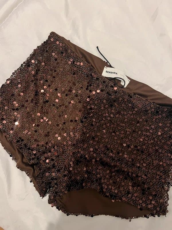 Bershka Sequin shorts