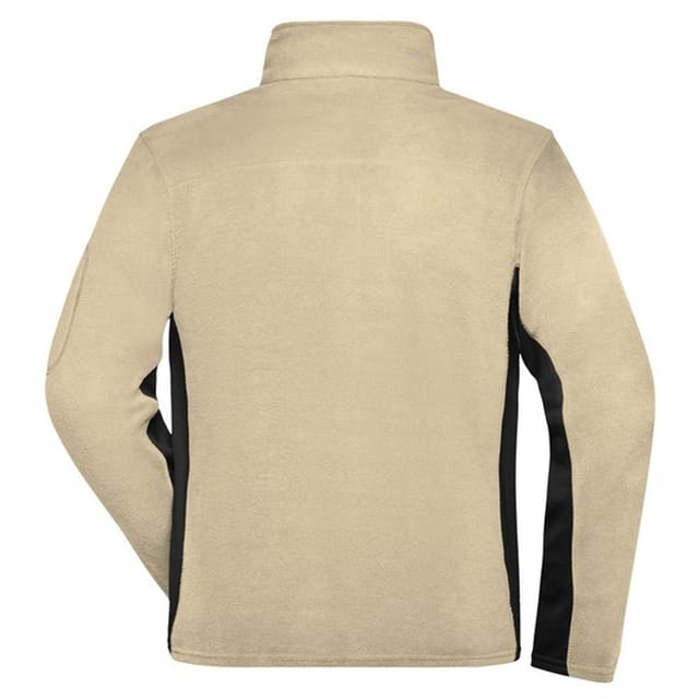 James and Nicholson James and Nicholson Men's Strong Work Fleece Jacket in Stone - 2