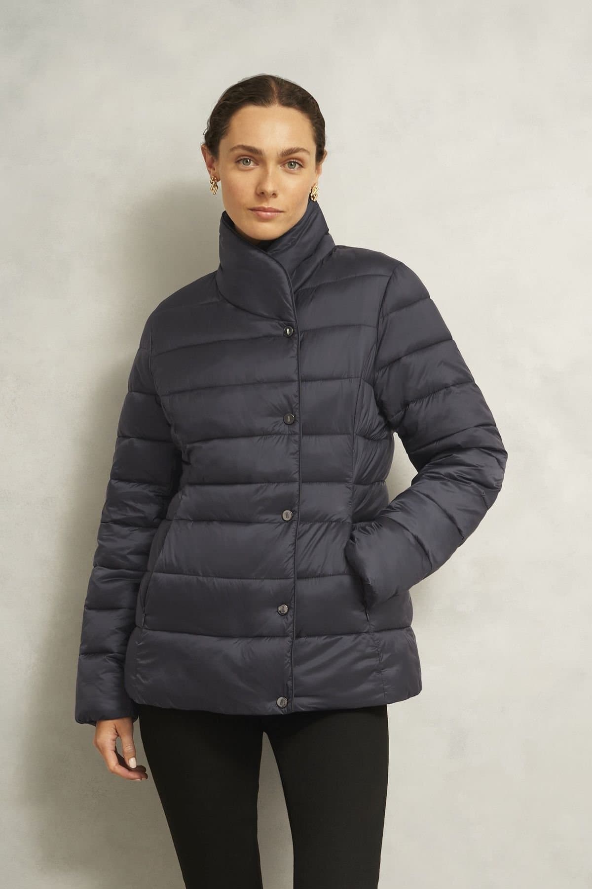 Hobbs London Hobbs London Women's Tana Puffer in Dark Grey