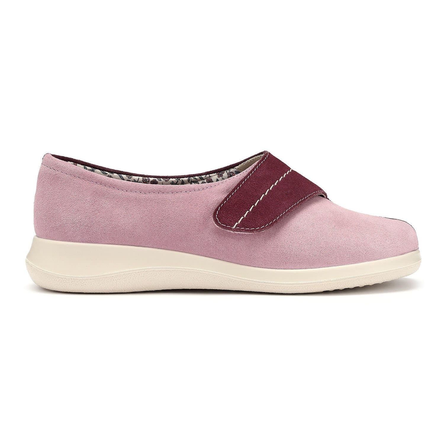 Hotter Hotter Women's 'Wrap' Slippers in Light Pink