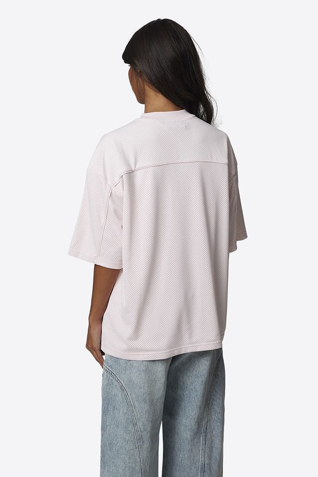 Good For Nothing Good For Nothing Women's Double Layered Mesh Jersey T-Shirt in Pink - 2