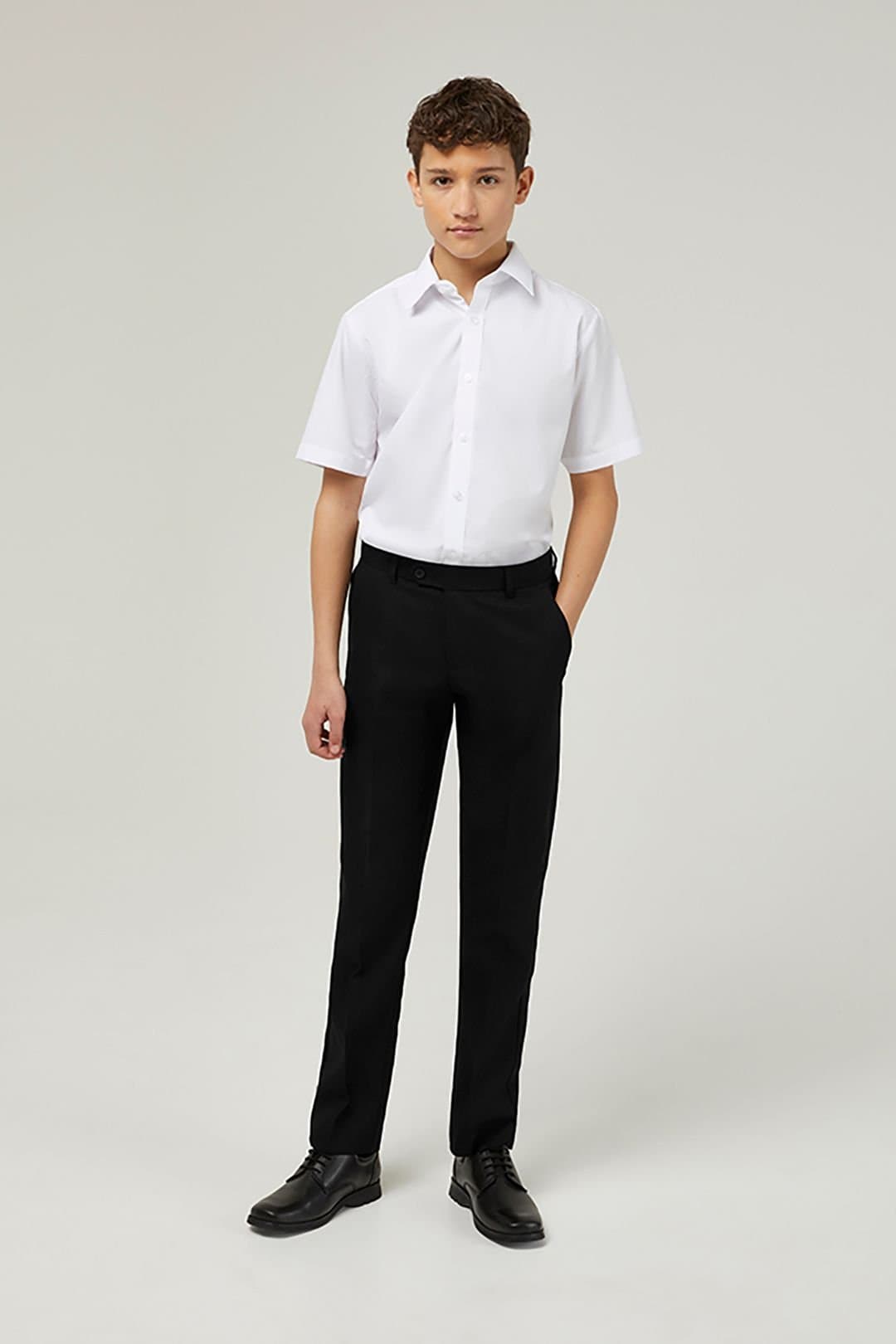 TRUTEX TRUTEX Men's Senior Slim Leg Trouser in Black
