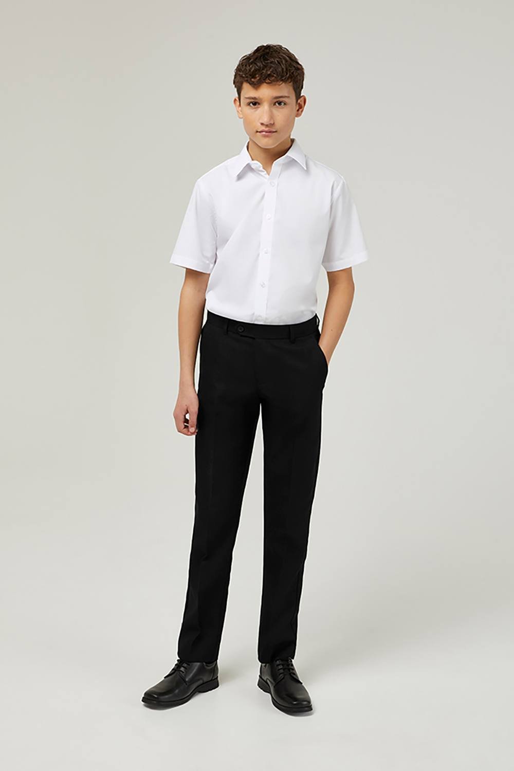 TRUTEX TRUTEX Men's Senior Slim Leg Trouser in Black - 4