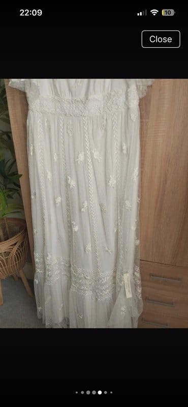Monsoon Monsoon Julita Wedding Dress Ivory UK 14 BNWT Boho Lace Bridal Gown - 1