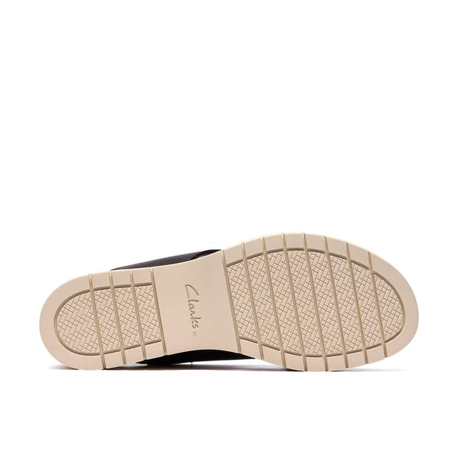 Clarks Clarks Women's Diaz Cross Black Leather Wedge Sandals - 3