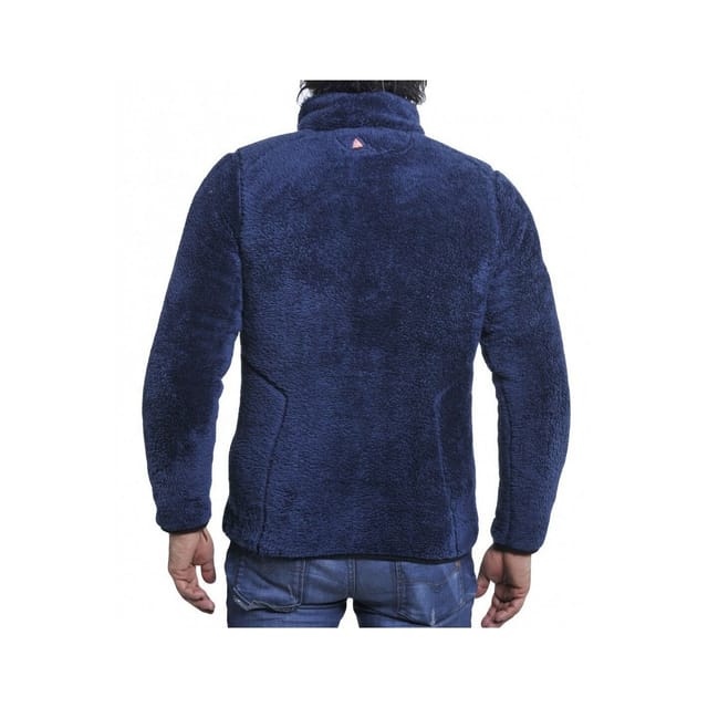 Peak Mountain Peak Mountain Men's Fleece Jacket Coral Sherpacavian in Blue - 2