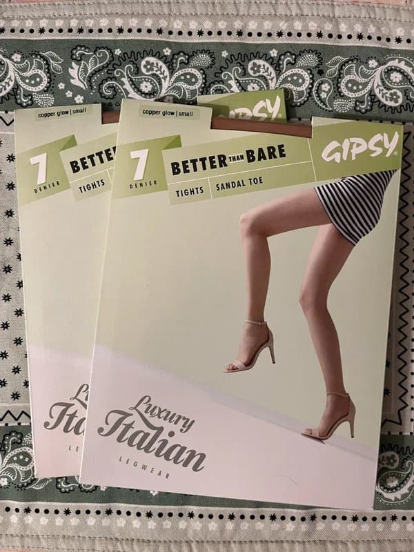 Gipsy Luxury Italian Tights bundle, 7 denier, Small x2