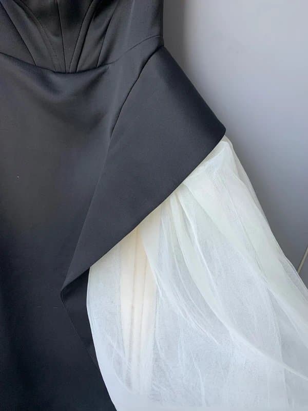 ASOS Design Evening dress with tulle skirt