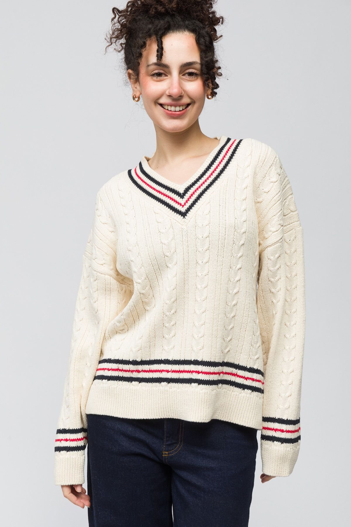 Dexia Dexia Women's Sophisticated Ecru Jumper with Modern Appeal - 3