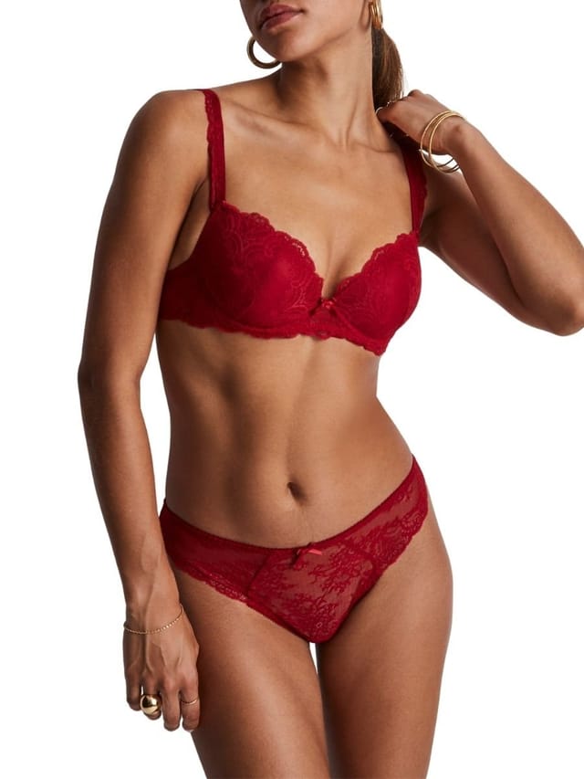 Aubade Aubade Women's Danse Des Sens Tanga in Red - 3