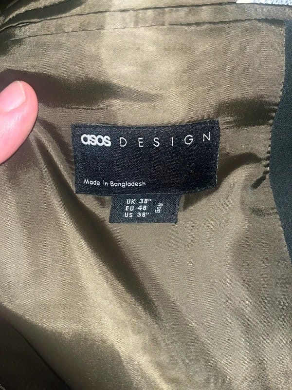 ASOS Design Dark Green Wool Suit