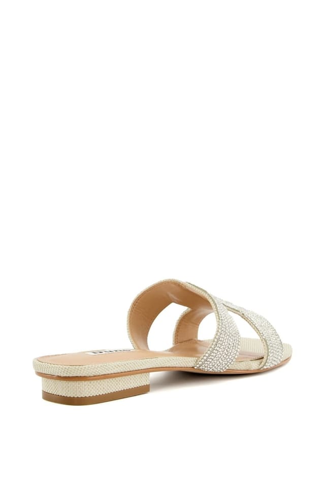 Dune London Dune London Women's 'Loupe' Sliders in Metallics - 3