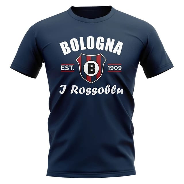 Bologna Bologna Men's Personalised Established Football T-Shirt in Navy - 2
