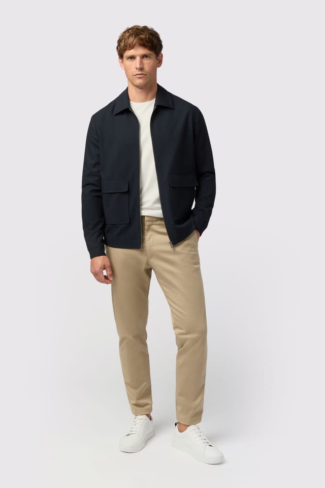 Melka Melka Men's Zipped Jacket in Navy - 2