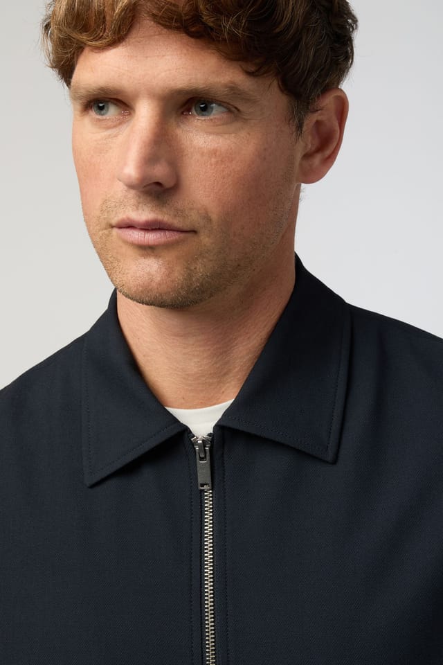 Melka Melka Men's Zipped Jacket in Navy - 3