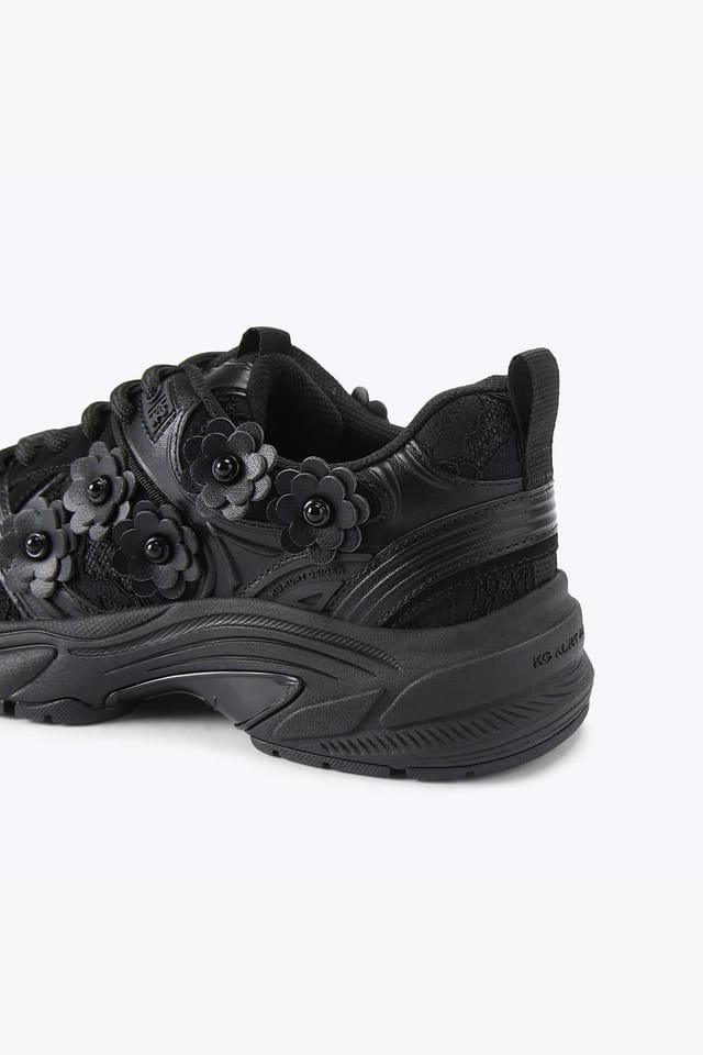 KG Kurt Geiger KG Kurt Geiger Women's 'Lexie Flower' Trainers in Black - 3